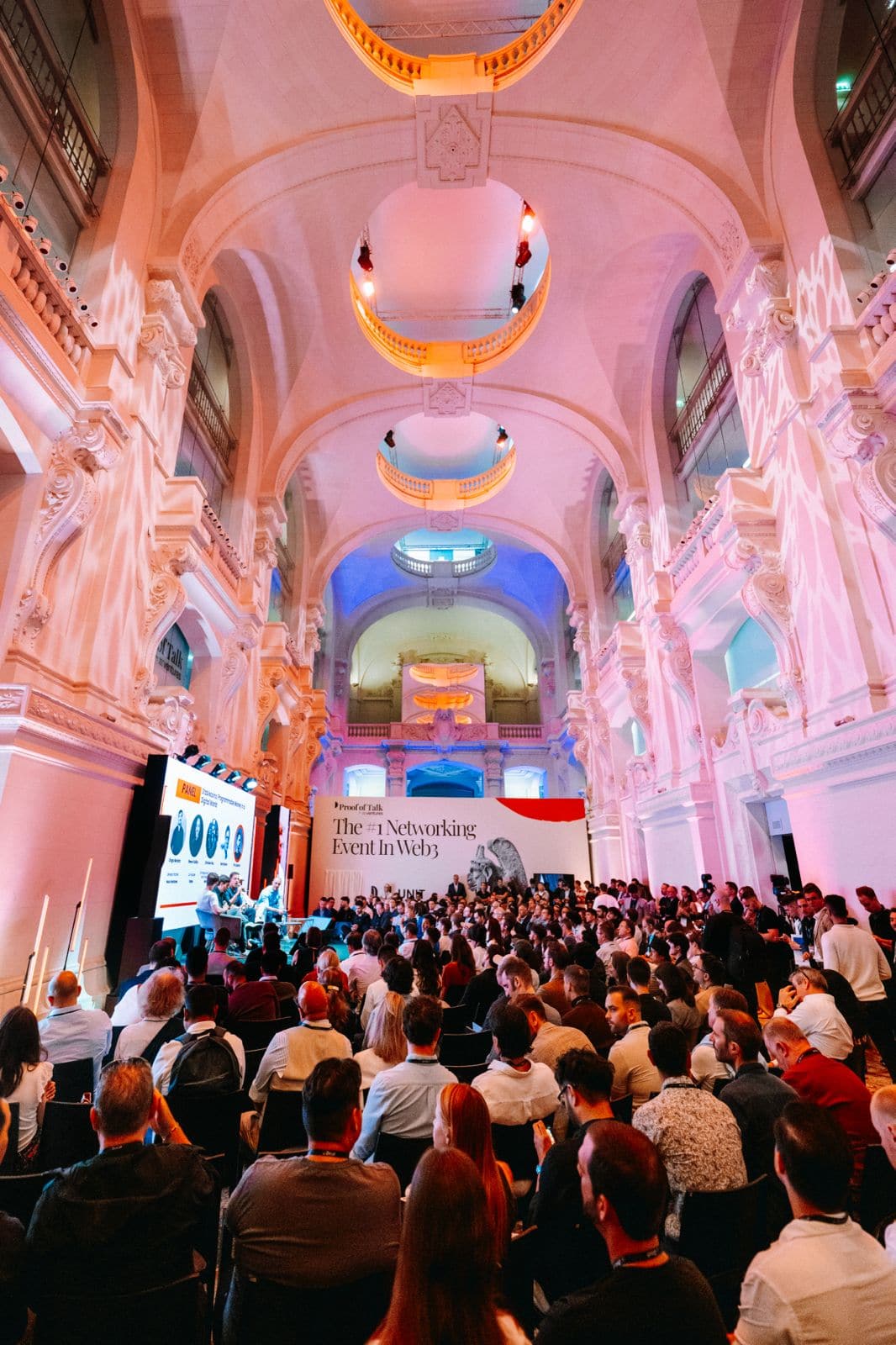 The main hall at Proof of Talk, Louvre Palace