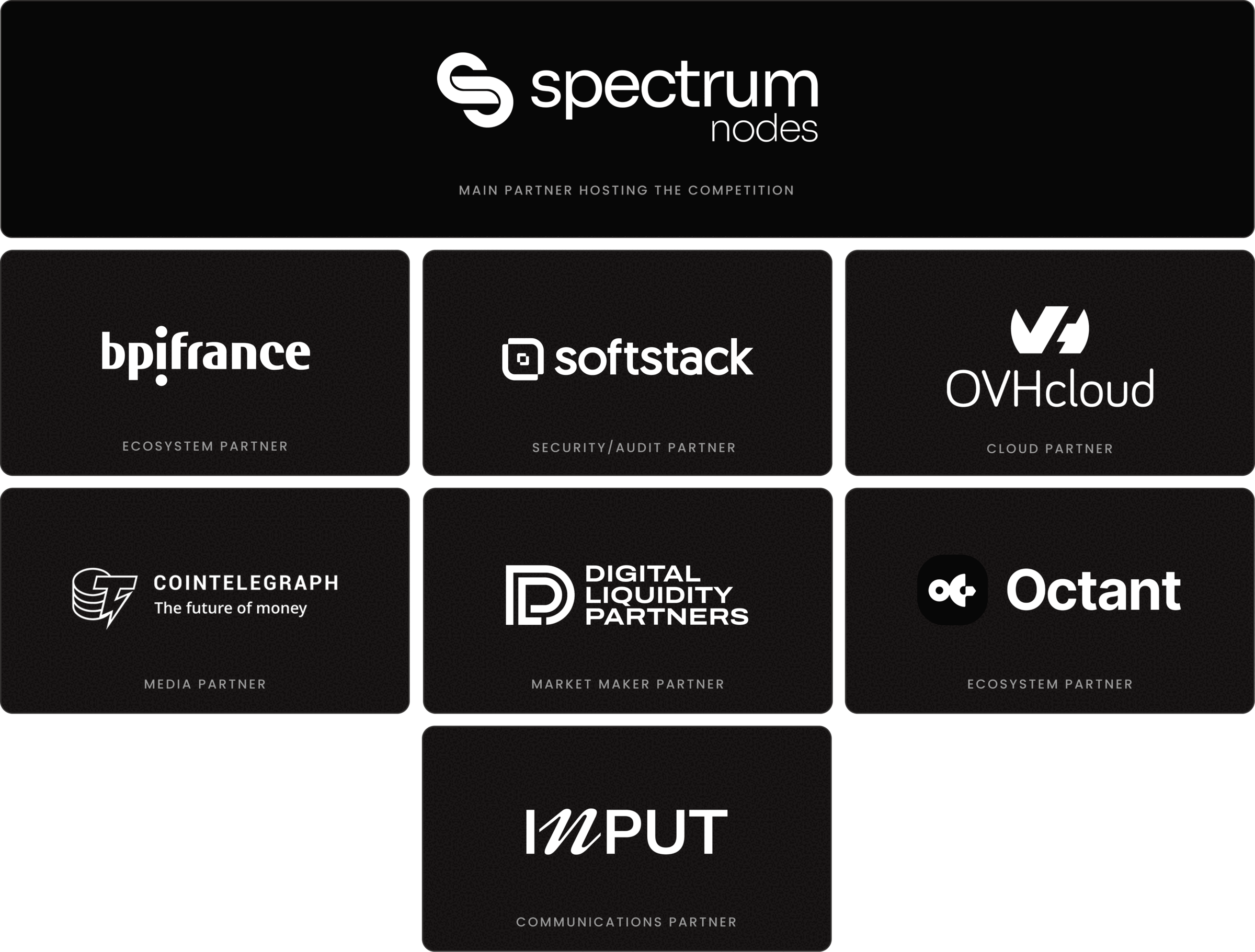 Proof of Pitch partners and ecosystem including OVHcloud and Octant