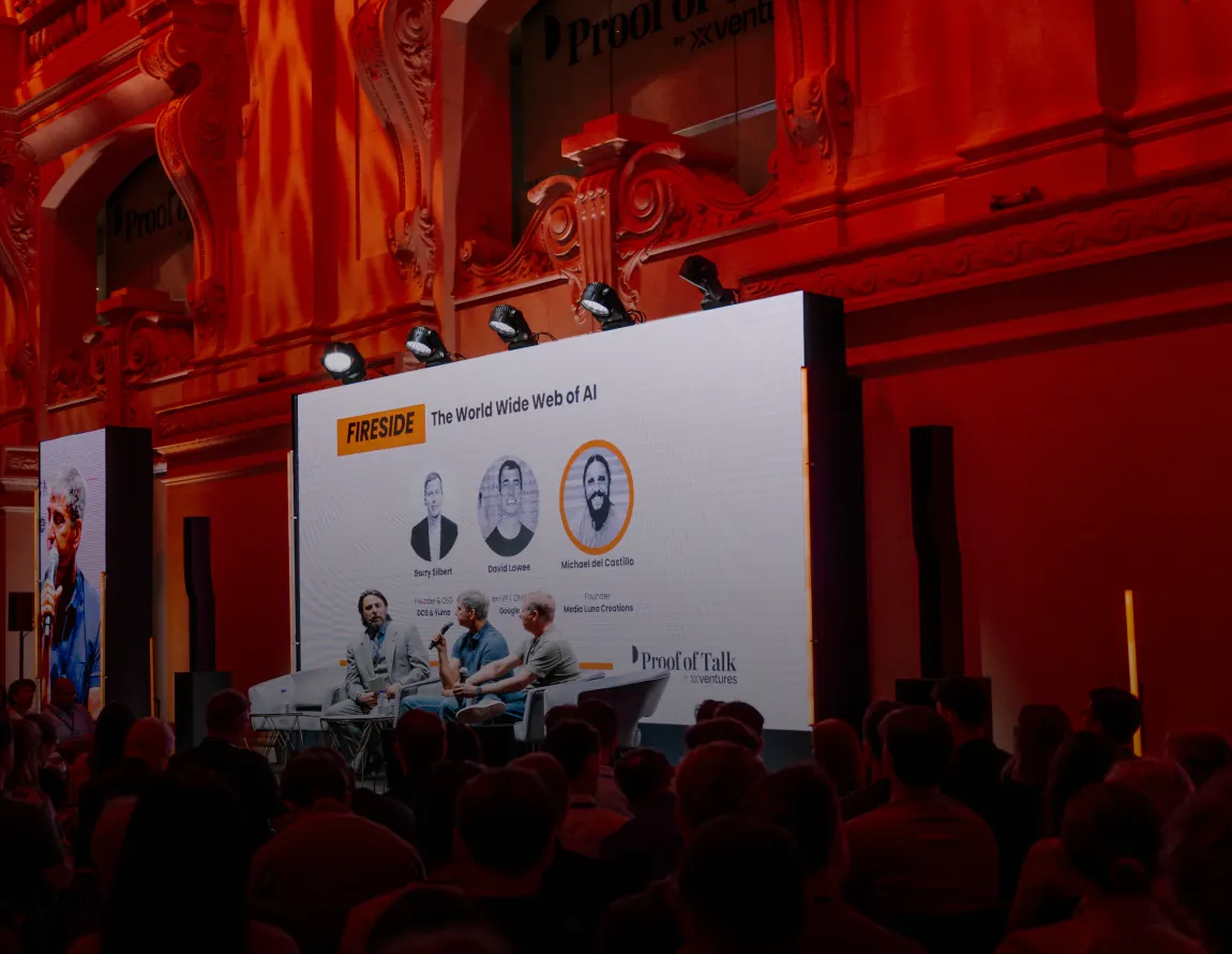 Speech on main stage at the Louvre Palace
