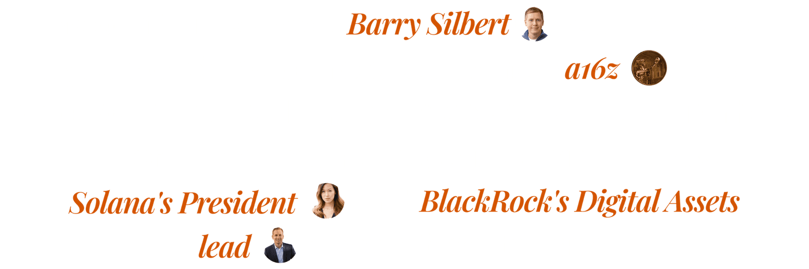 Proof of Talk testimonials — Barry Silbert, a16z, Solana's President, BlackRock's Digital Assets