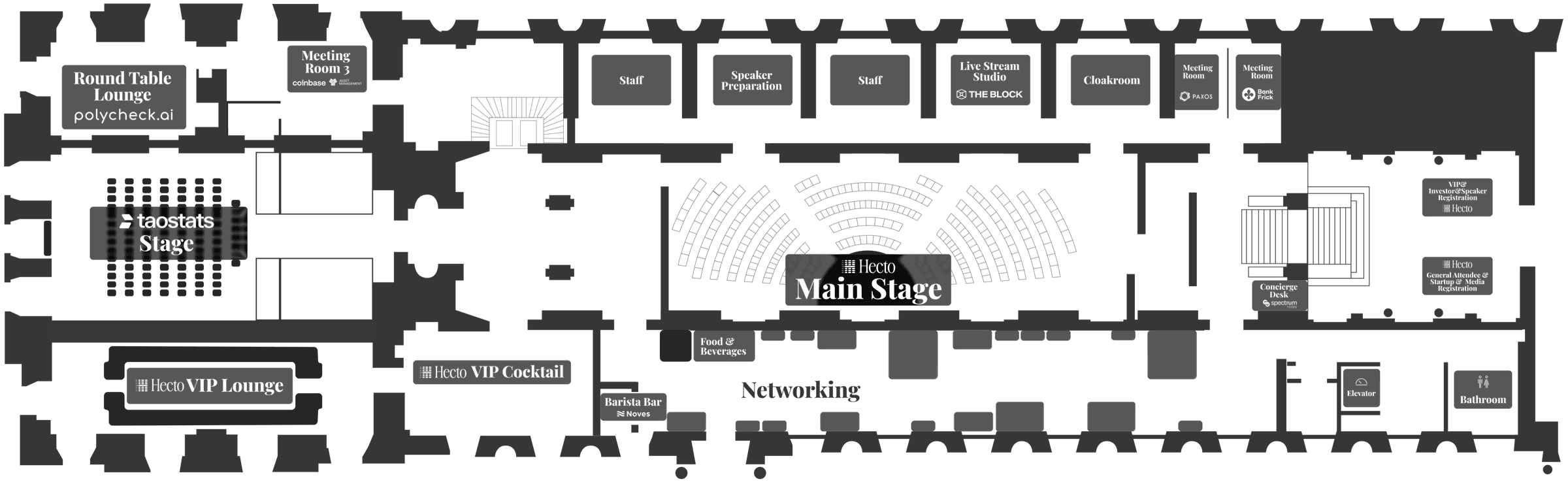 Ground floor plan &mdash; Louvre Palace, Proof of Talk 2026