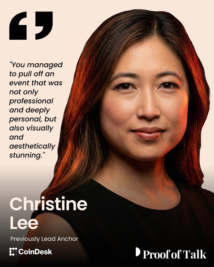 Quote from Christine Lee, CoinDesk