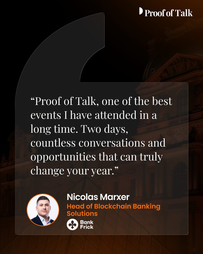 Quote from Nicolas Marxer, Bank Frick