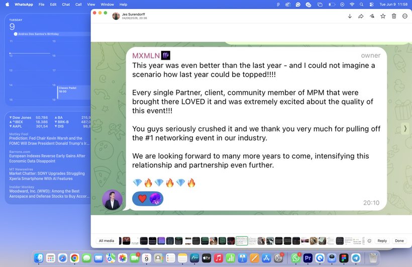 Public LinkedIn post about Proof of Talk